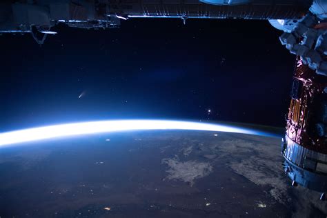 Apod 2020 July 10 Comet Neowise From The Iss