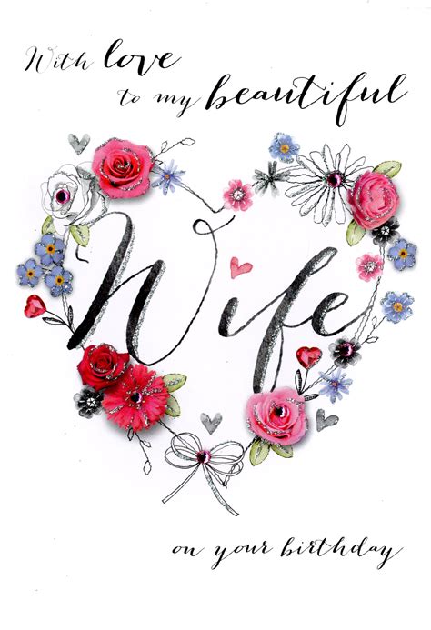 Wife Birthday Cards Printable Easy To Customize And Free
