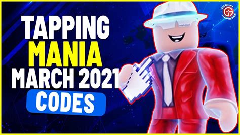 All New Working Roblox Tapping Mania Codes 2021 March Roblox Codes