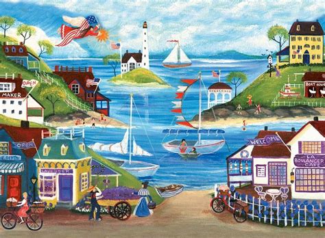 Solving jigsaw puzzles help to improve the thinking power, train brain, memory, imagination and creativity while having fun. Lovely Seaside - 500pc Jigsaw Puzzle by Ravensburger ...
