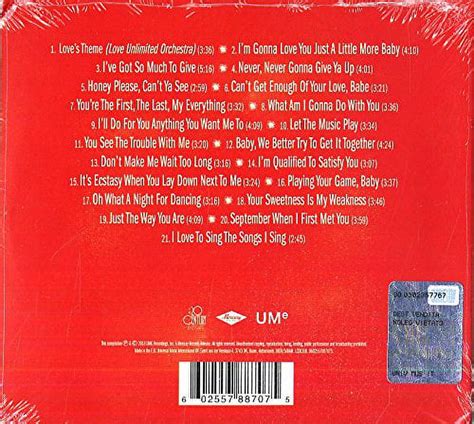 Loves Theme The Best Of The 20th Century Records Singles Cd