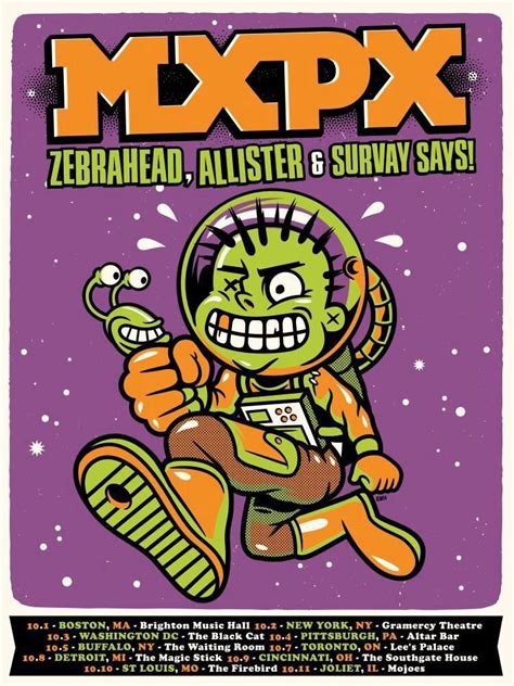 Mxpx Gig Posters Band Posters Music Posters Pop Punk Art Music