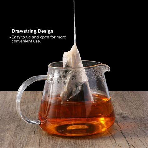 200pcswhite Drawstring Tea Bag Filter Paper Empty Bag For Leaf Tea