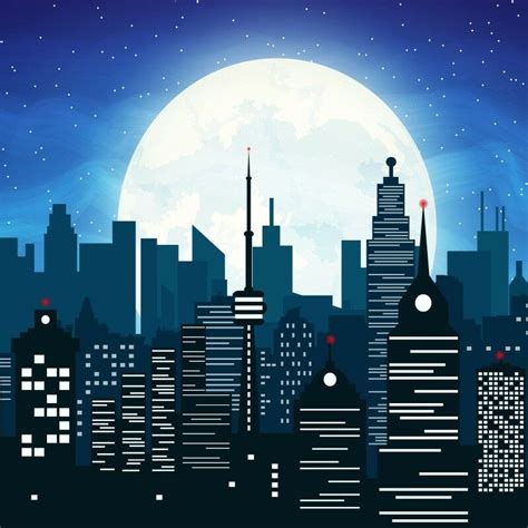 City Night Background Wallpaper 10x10 Building Image