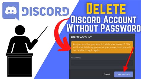 How To Delete Discord Account Without Password Youtube