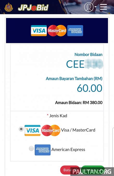 Sila gunakan 'nombor pekerja' sebagai pengguna dan '123456' sebagai kata laluan. JPJ eBid - Kami cuba sendiri sistem bidaan plet atas ...