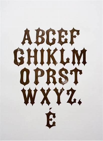 Fonts Tuscan Gothic Alphabet Lettering Letters Type