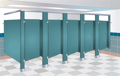 Public Toilet Partition With Door Handle