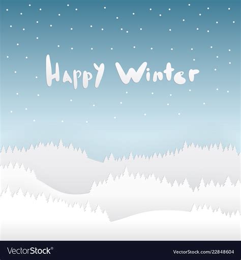 Snow And Happy Winter Season Background Royalty Free Vector