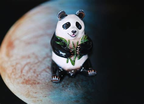 Panda Polymer Clay Figurine Ooak — Fox Luu Creations