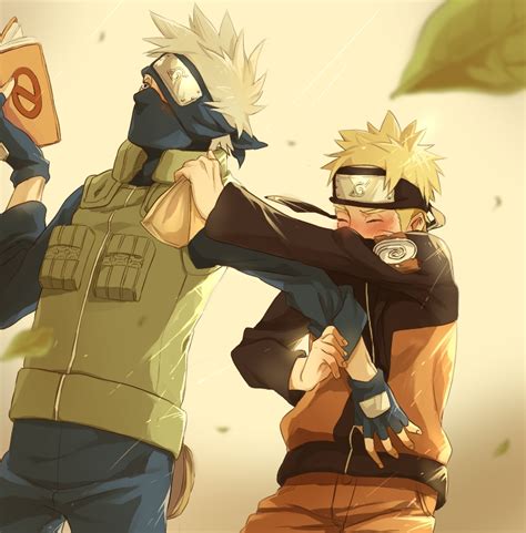 Kakashi Hatake and Naruto Uzumaki - Kakashi Fan Art (36544067) - Fanpop