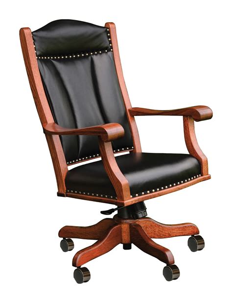 We welcome you to view our amish furniture selection at 525 bangor road in ellsworth, maine. Office Arm Chair | Amish Solid Wood Office Chairs | Kvadro ...