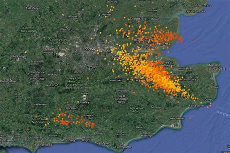 Real Time Lightning Map Photos
