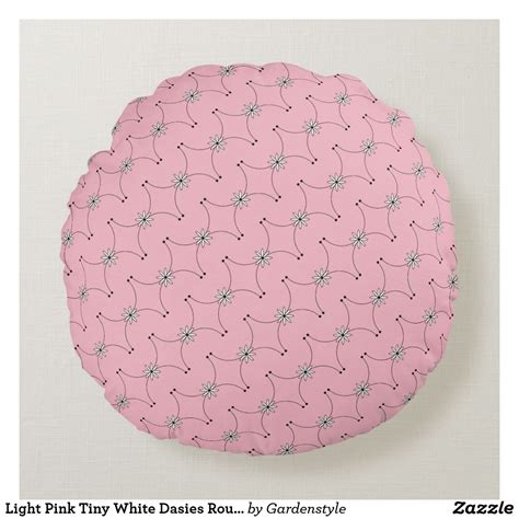 Here is a fluffy demoniac insomniac pillow, i don't know why i did this merch, but here it is, demoniac insomniac fluffy pink pillow, i hope the person who purchase this is gonna sleep tight. Light Pink Tiny White Dasies Round Pillow | Zazzle.com | Round pillow, Round throw pillows, Pillows