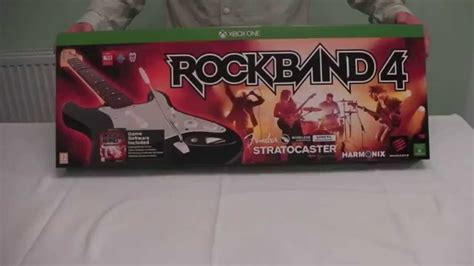 Rock Band 4 Wireless Guitar Bundle Unboxing Xbox One [hd] Youtube