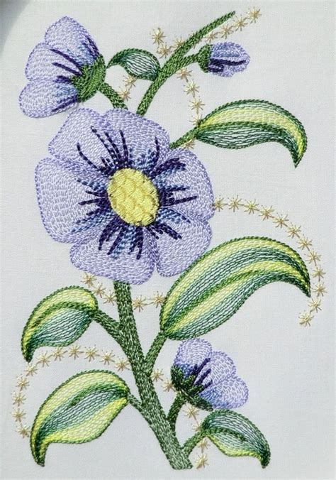 Flower Design Embroidery Garden And Flower Design