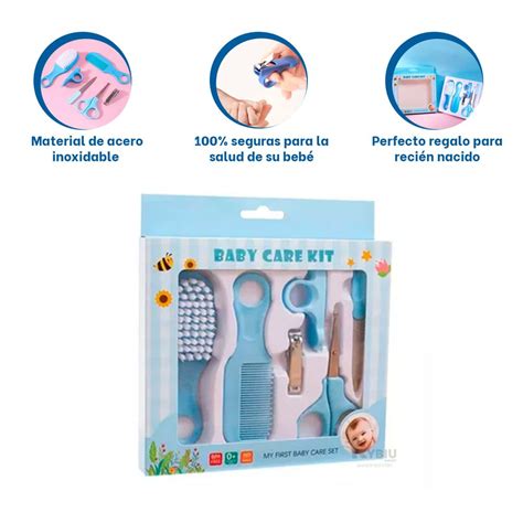 Estuche De Limpieza Para Bebe Color Azul Plazavea Supermercado