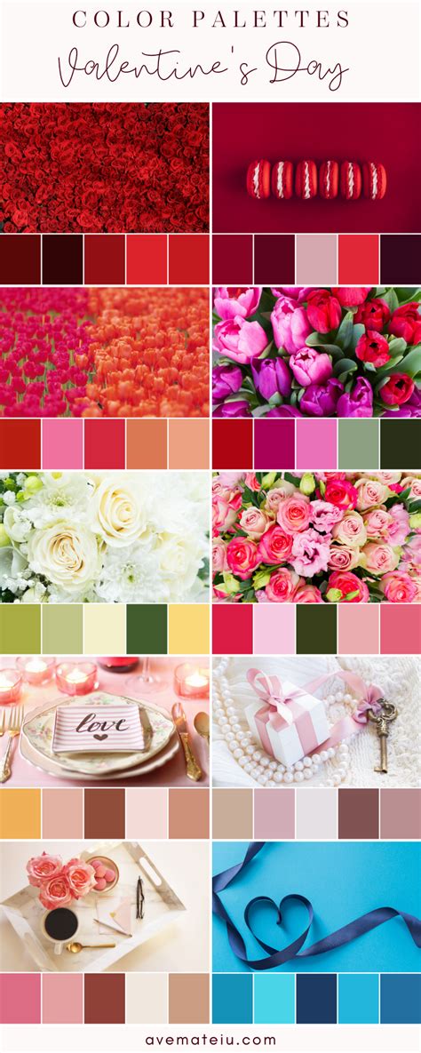 10 Valentines Day Color Palettes 2020 Free Colors Guide Ave Mateiu