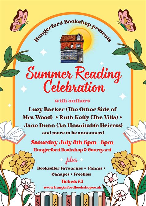 Summer Reading Celebration Hungerford Bookshop And Courtyard 8 July