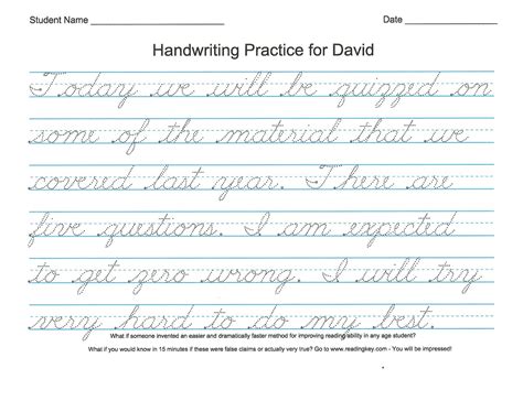 Lined Paper For Cursive Writing Practice