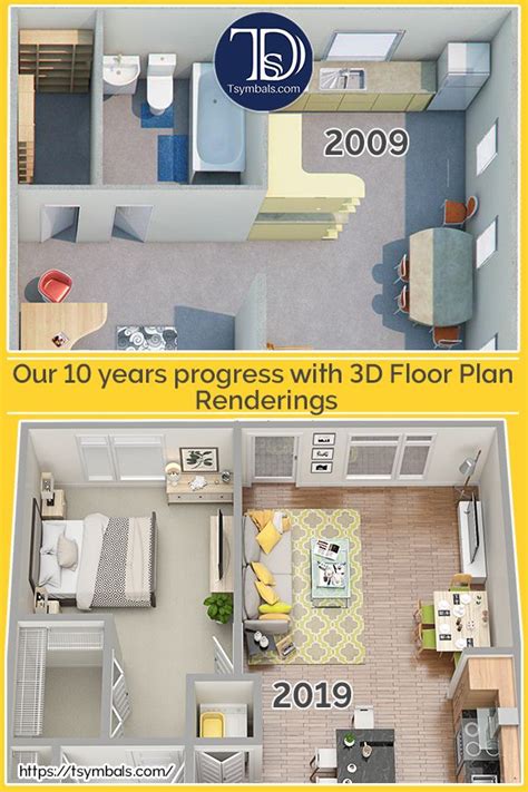 3d Floor Plans Renderings And Visualizations Tsymbals Design Rendered