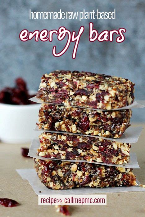 Homemade Energy Snack Bar Recipe
