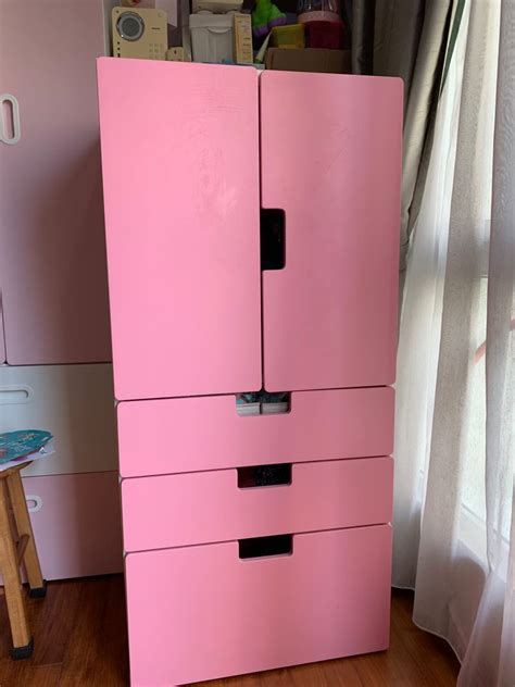 A wardrobe with a spacious drawer at the bottom, like sundvik wardrobe, has room for all of the children's clothes and toys. Ikea Stuva kids wardrobe, Furniture, Shelves & Drawers on ...