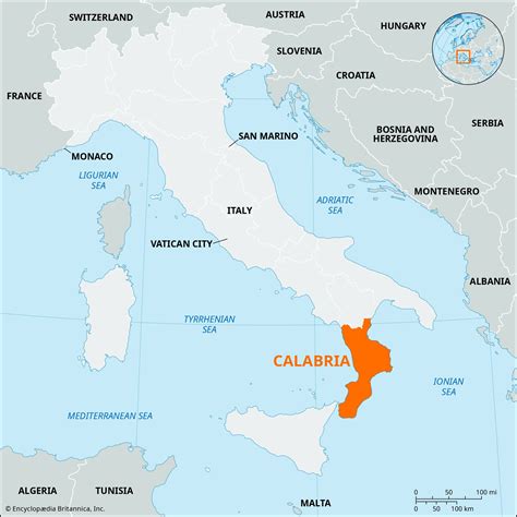 Calabria Italy Map History And Facts Britannica