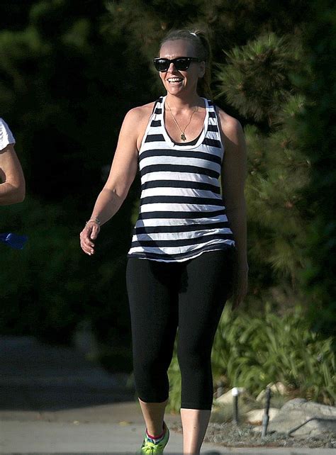 Toni Collette 45 Flaunts Her Trim Figure In Activewear Walking In La