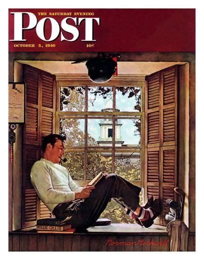 willie gillis in college saturday evening post cover october 5 1946 giclee print by norman