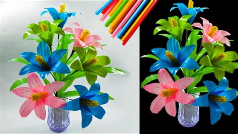 Fakta menarik mengenai sedotan plastik. cara membuat bunga hias dari sedotan kreatif | beautiful flower decorations with straws - YouTube