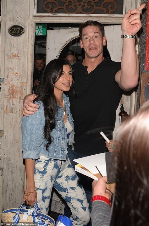 John Cena Shows Off Muscles In Top As Him And Wife Shay Shariatzadeh Meet Fans Outside
