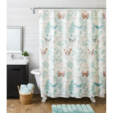 Better Homes And Gardens 14 Piece Botanical Shower Curtain Set Walmart