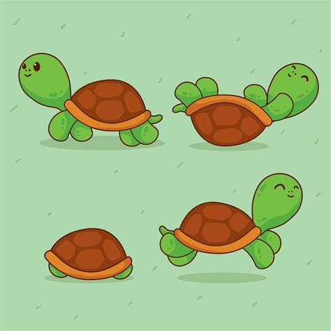 Cartoon Turtles Vector 202724 Vector Art At Vecteezy