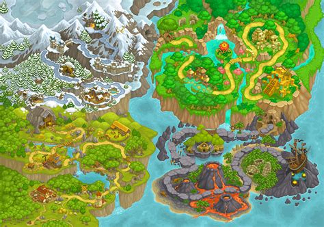Map For Casual Game On Behance