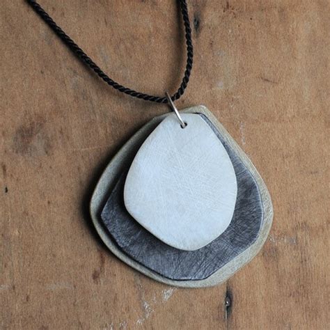 Items Similar To Abstract Shape Necklace On Etsy