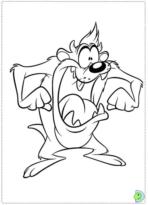 Tazmanian Devil Coloring Pages - Learny Kids