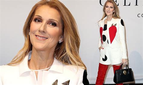 celine dion makes a statement in thigh high boots daily mail online