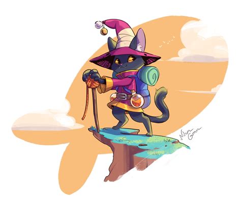 Wizard Cat By Nilson Gomes Character Design Animation Wizard Cat