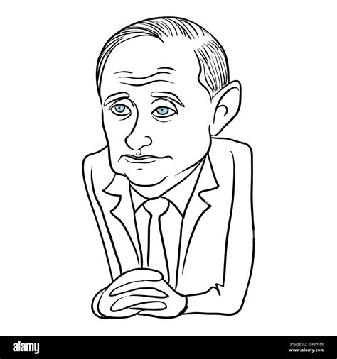 Vladimir Putin Caricature Illustration Vector Stock Vector Image And Art Alamy