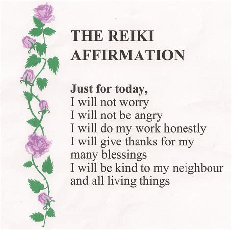 The Reiki Affirmation Reiki Reiki Healing Learning Energy Healing Reiki