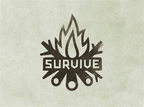 Final Survive Logo Survival Logo Retro Sign