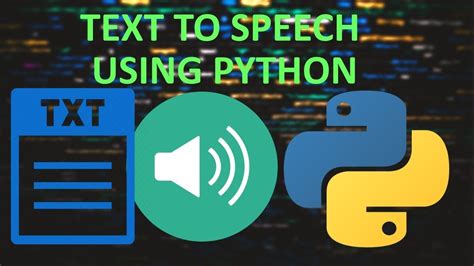 Text To Speech In Python Convert Text To Speech In Python Youtube