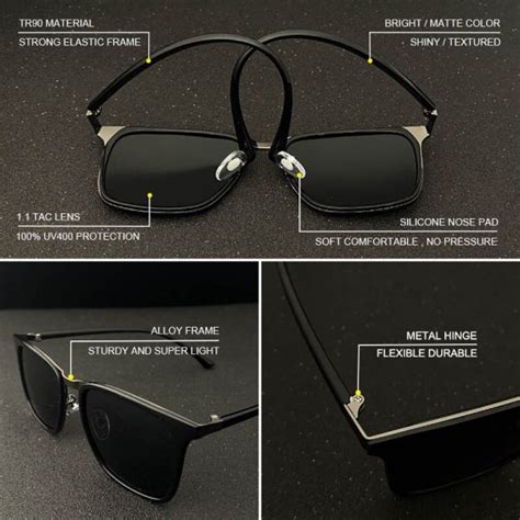 Retro Anti Glare Square Sunglasses High Quality Drivers Sun Glasses