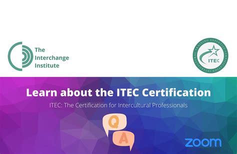 Learn About The Itec Certification August 23 2022 Online Event