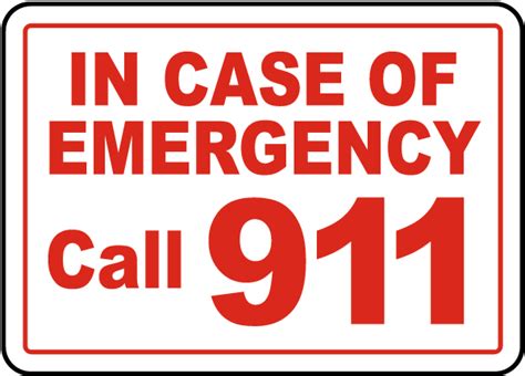 Call 911 Sign Get 10 Off Now