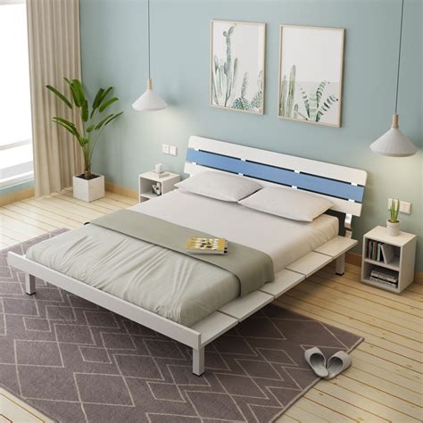 Also known as a low bed frame, japanese bed frames are termed accordingly since they originated from japan. Modern minimalist plate bed Japanese-style tatami master ...