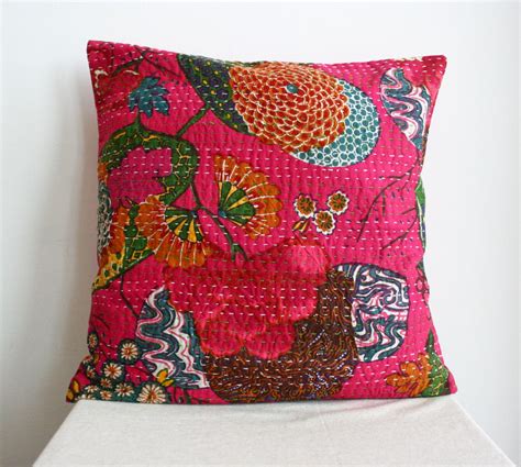 Handmade Pillow Cover Pink Fuchsia By Gypsya On Etsy