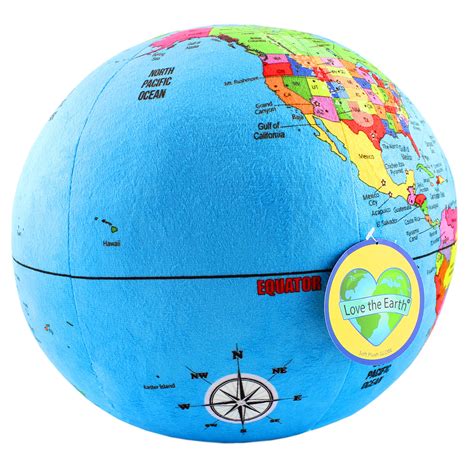 Attatoy Love The Earth Plush Planet Globe 13 Educational World