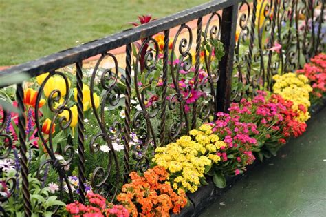 Bury them either neck down or bottom down (as. 40 Beautiful Garden Fence Ideas | Wrought iron fences ...